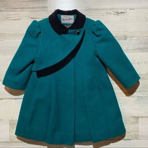 Girl’s Turquoise Dress Coat 4T